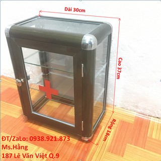 TỦ Y TẾ CHẤT LIỆU NHÔM KÍNH CỞ NHỎ -  TT01-1-