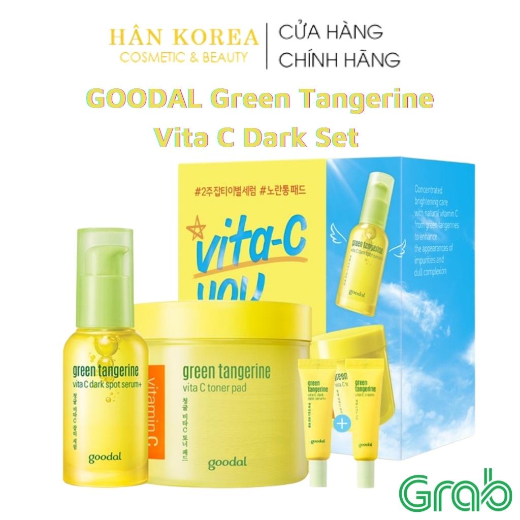 GOODAL Green Tangerine Vita C Dark Set , trắng da, chống lão hóa, đều màu da, mờ thâm nám Hân Korea