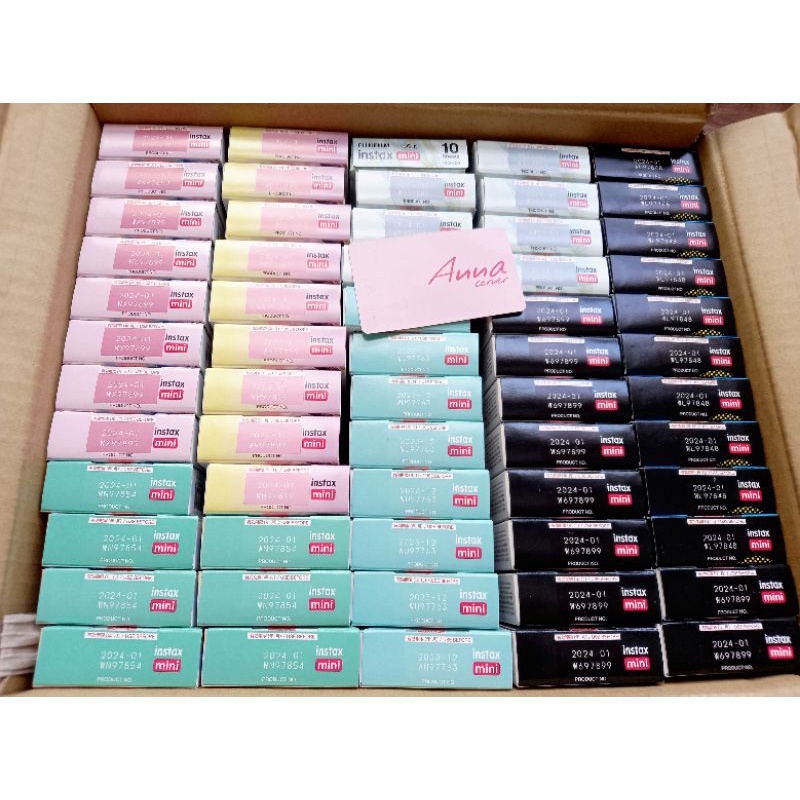 FUJIFILM INSTAX Mini Instant Film 10 tấm - Viền màu tổng hợp - date 2024 -2025