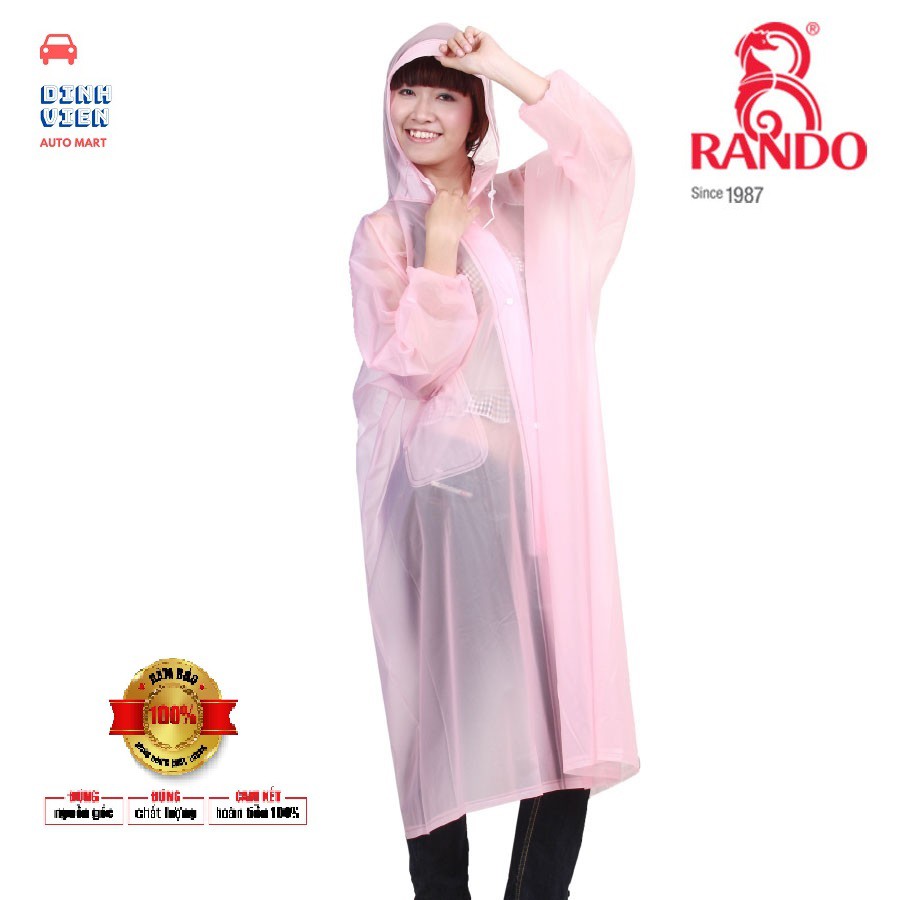 [ Tiện ích] Áo mưa Rando Poncho Dây Kéo trong màu APPC-09 che chở người thân yêu của bạn