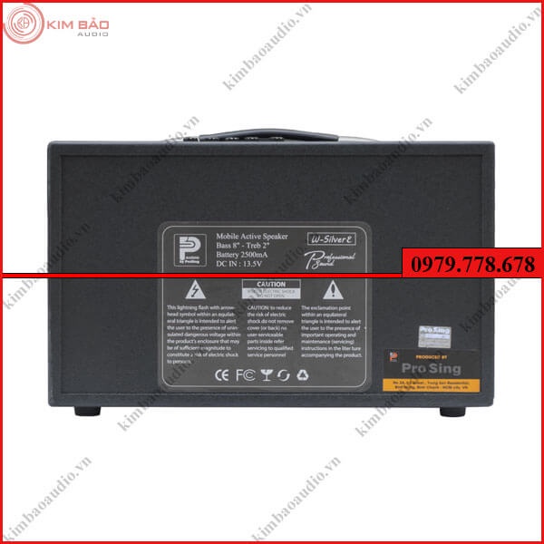 Loa Kéo Xách Tay Prosing W8 Silver E - W8 Alisa - W8 Rapper Chính Hãng