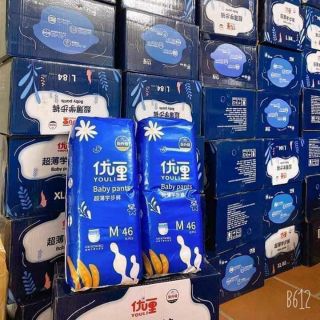 0 Bỉm YOULI nội địa Trung quần/dán size S108, M92, L84, XL76, XXL72, XXXL68