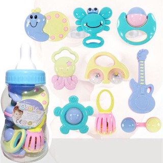 Bộ xúc xắc bình sữa 9 món baby toys cho bé