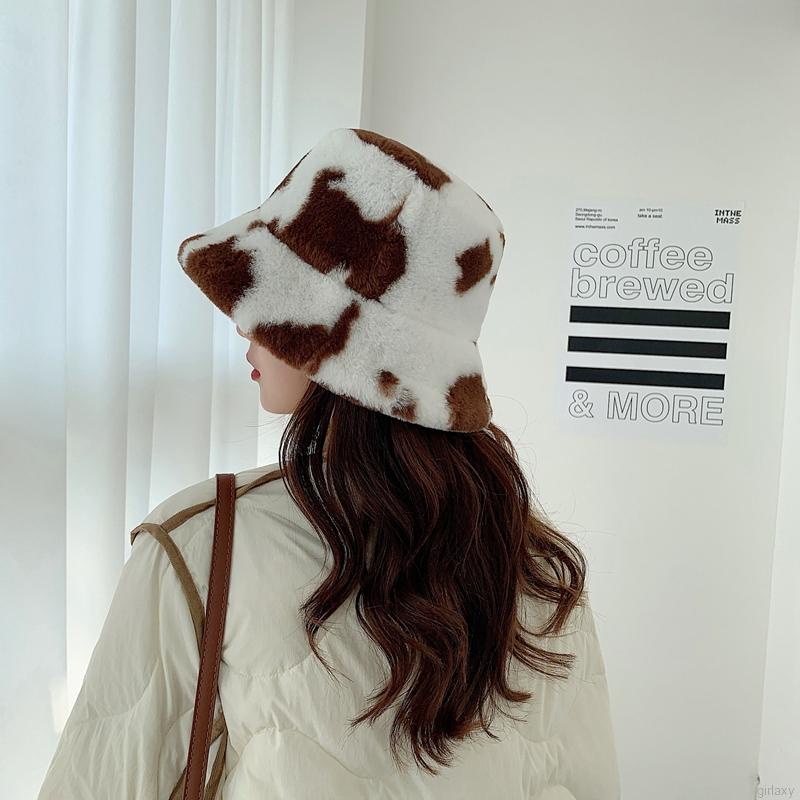 Nón tai bèo họa tiết da bò sữa thời trang Hàn Quốc