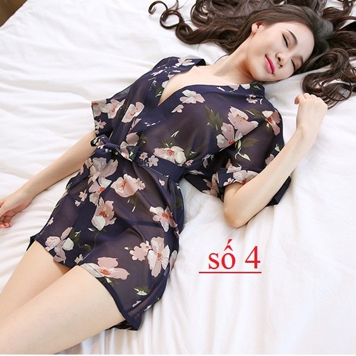 Aó choàng ngủ kimono  💕SIÊU SALE 💕 BIGsize tới 60kg Váy ngủ sexy chiffon hoa gợi cảm cao cấp sale giá rẻ | BigBuy360 - bigbuy360.vn