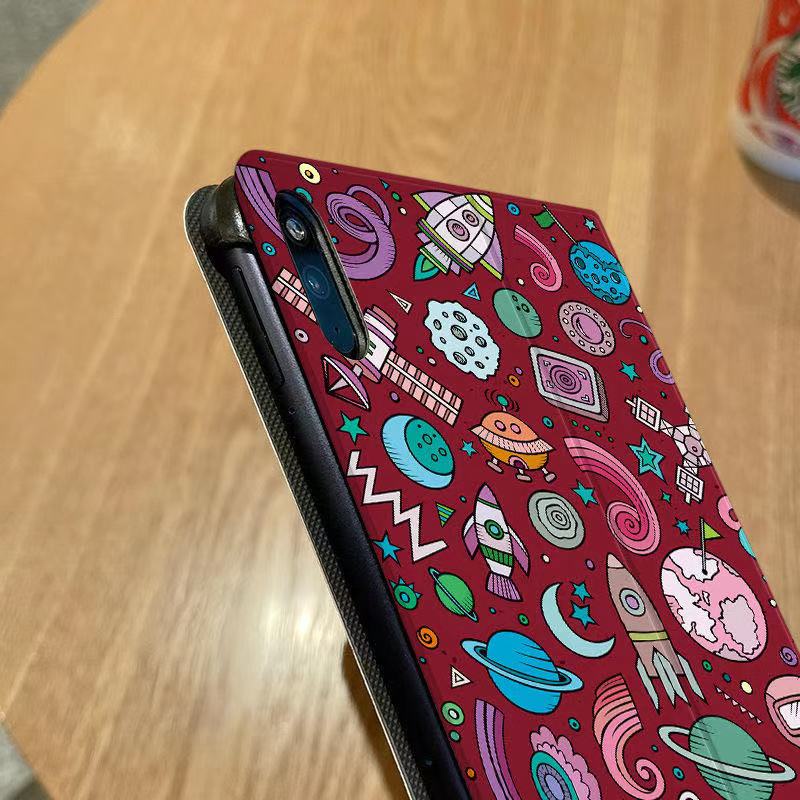Ốp Máy Tính Bảng Hình Phi Hành Gia Vũ Trụ UFO Cho apple ipad air ipad mini123456 Bao Da Máy Tính Bảng Thời Trang Cho ipad 9.7inch 8.3inch 7.9inch 10.2inch 11inch Ốp
