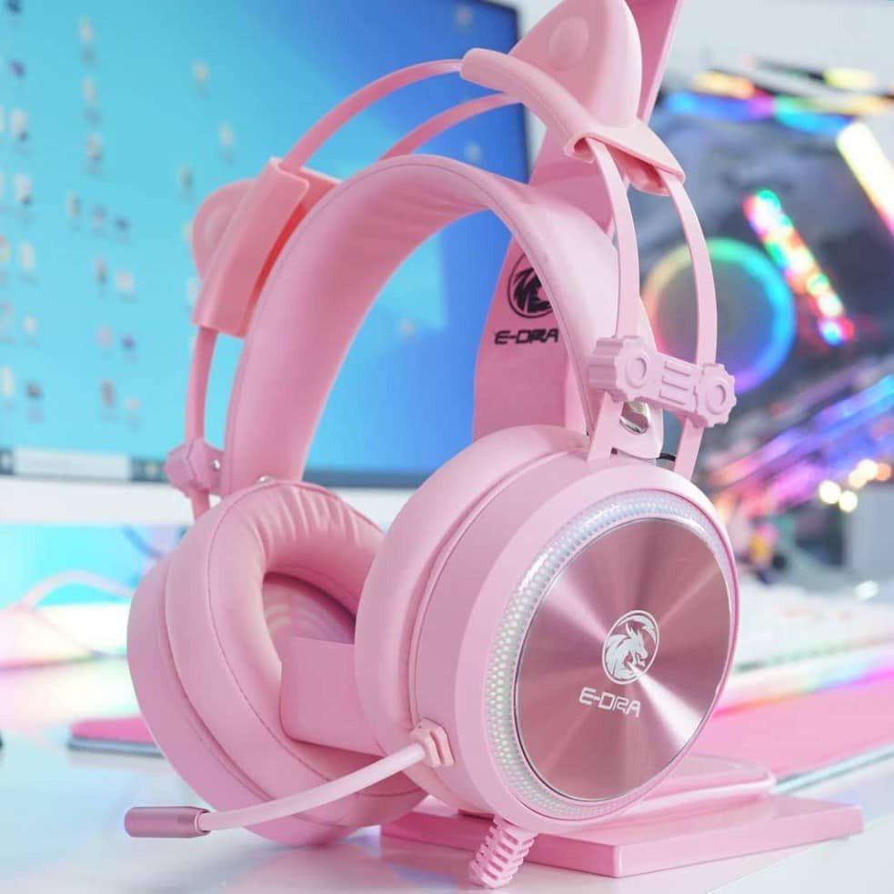 Tai nghe chơi game E-DRA EH412 PRO Pink