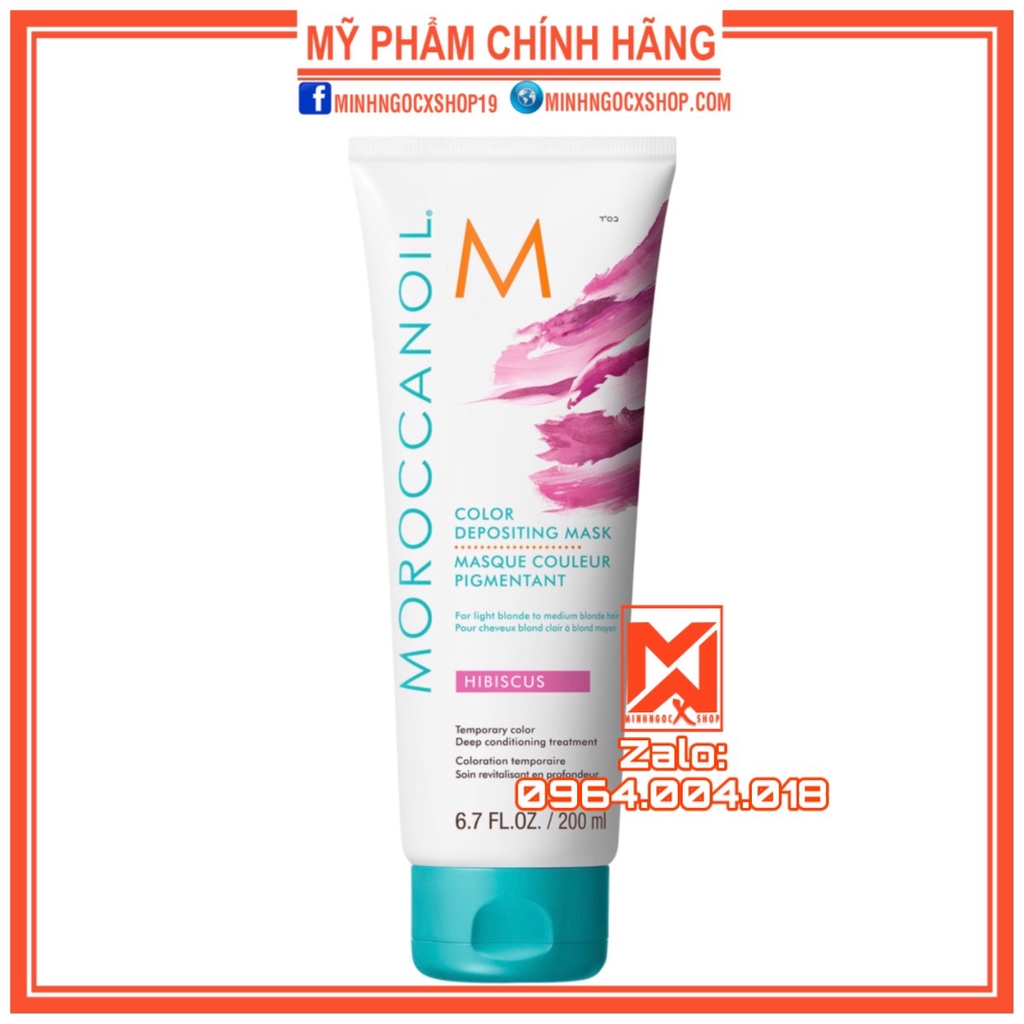 MOROCCANOIL HẤP GIỮ MÀU HỒNG MOROCCANOIL HIBISCUS 30 - 200ML CHÍNH HÃNG