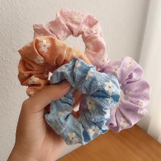 Dây Buộc Tóc Co Giãn Hình Bông Hoa Xinh Xắn Cho Nữ