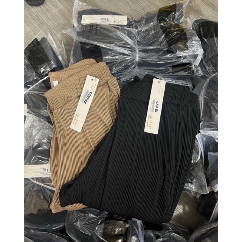 QUẦN BAGGY TĂM NHŨN ỐNG ĐỨNG siêu thích  ẢNH THẬT SP