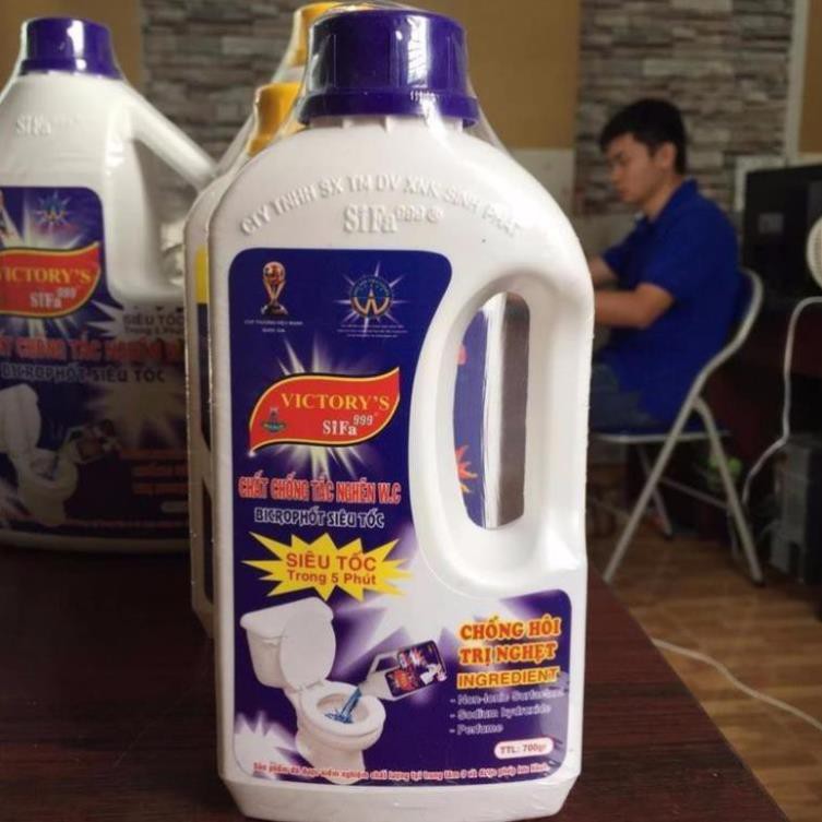 Chất thông tắc đường cống siêu tốc 700ml-- chai thông cầu cống đa năng - dung dịch tẩy rửa - dung dịch vệ sinh