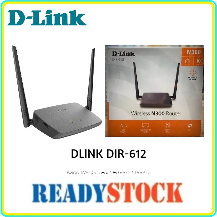 Bộ Phát Sóng Wifi Dlink Dir-612 300mbps 2x 5dbi