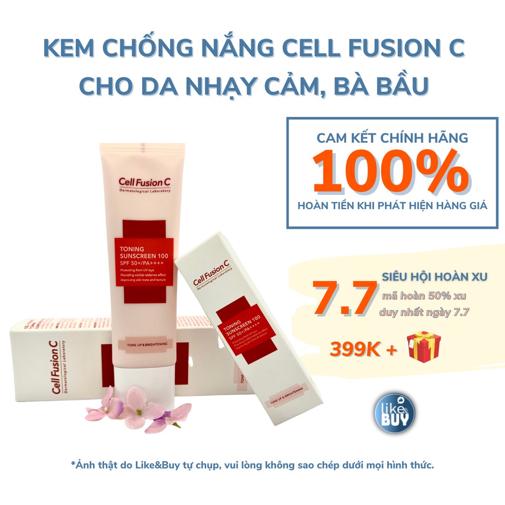 Kem chống nắng Cell Fusion C SPF50+ cho da nhạy cảm và bà bầu - hàng nội địa LikeandBuy