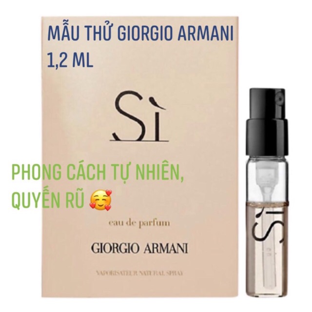 Mẫu thử Nước hoa 🌸Giorgio Armani Si FLORI EDP 1.2ml | BigBuy360 - bigbuy360.vn