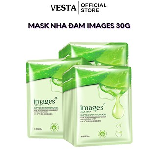 Mặt nạ giấy nha đam dưỡng trắng da cấp ẩm mask lô hội Images