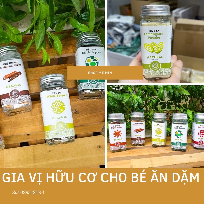 [ LOẠI TỐT ] Gia vị hữu cơ cho bé ăn dặm lọ 50g