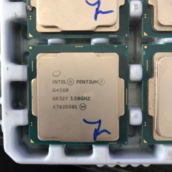 CPU sk 1151, G3930 , G4400 , G4560 , G4600 chíp máy tính chạy main H110, B150, B250