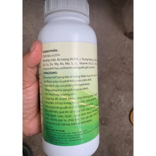 PHÂN BÓN HỮU CƠ CAO CẤP HLC 16 chai 500ml
