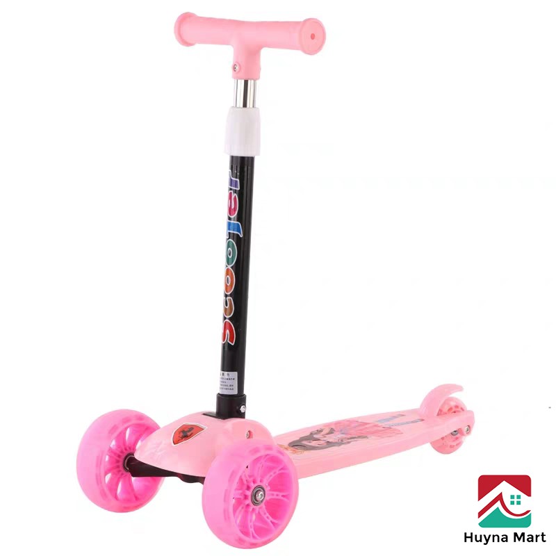 Xe trượt Scooter 3 bánh cho bé từ 2 đến 8 tuổi ( bánh phát sáng có thể gập gọn )