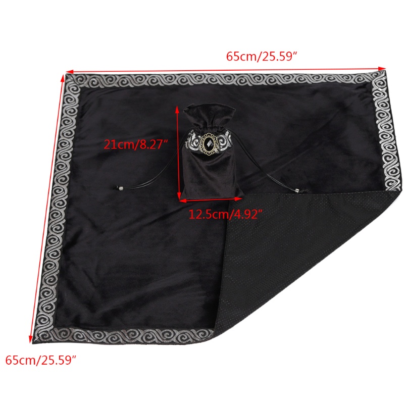 Tấm Thẻ Trò Chơi Board Game Astrolabe Witch Divination Pendulum Hình Vuông Bằng Nhung