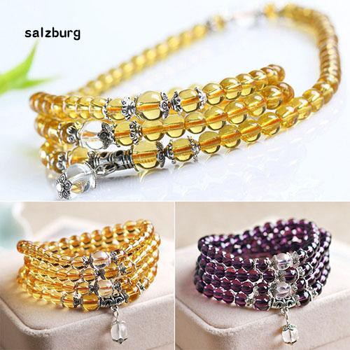  Vòng tay cầu nguyện chuỗi 108 hạt đá