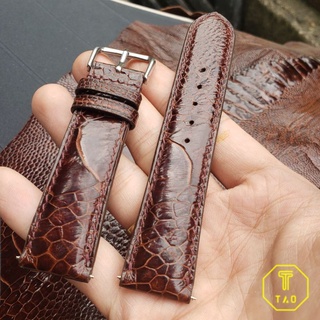 Dây đồng hồ handmade da đà điểu