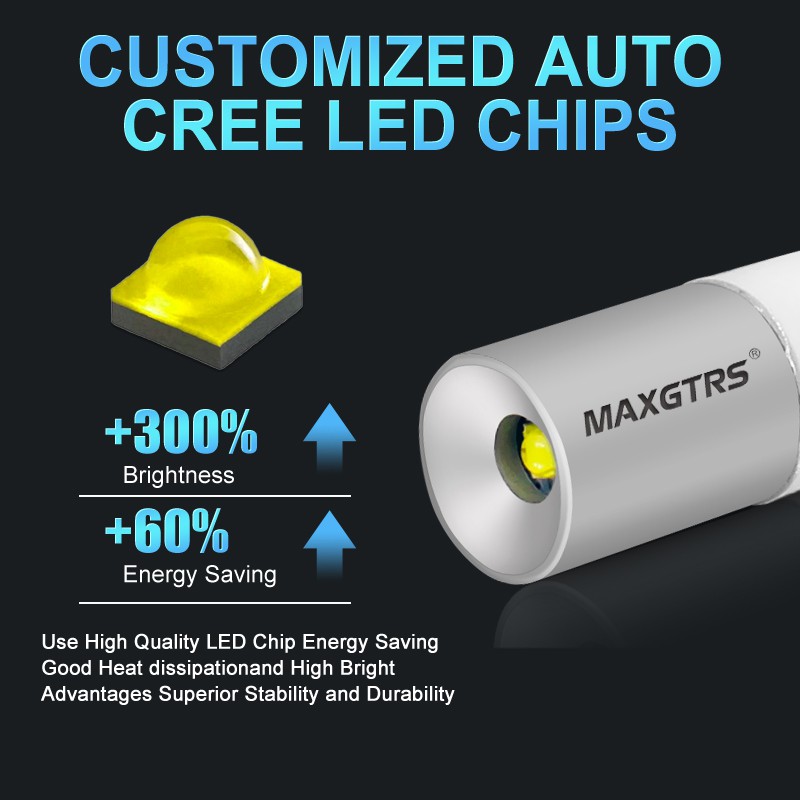 Bộ 2 bóng đèn LED chip Cree MAXGTRS T10 168 194 2825 W5W 12V / 24V dùng cho xe hơi