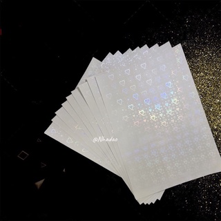 Màng cán hologram_trang trí toploader,card