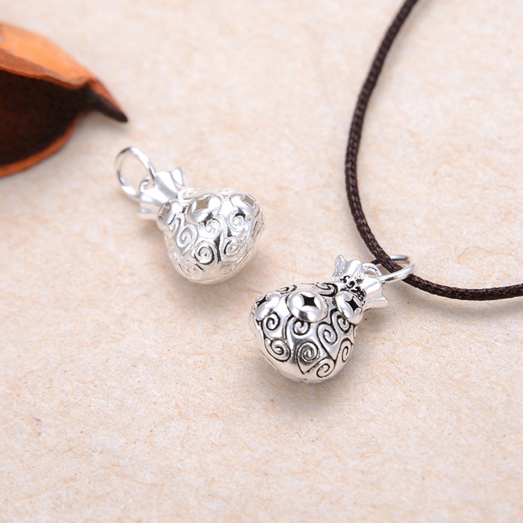 Charm bạc túi tài lộc treo - NQ Jewelry