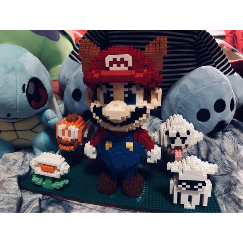 Đồ chơi lắp ráp sáng tạo Super Mario Lắp Ráp Mô Hình 3D decor Hottrend Magic Block Medium size