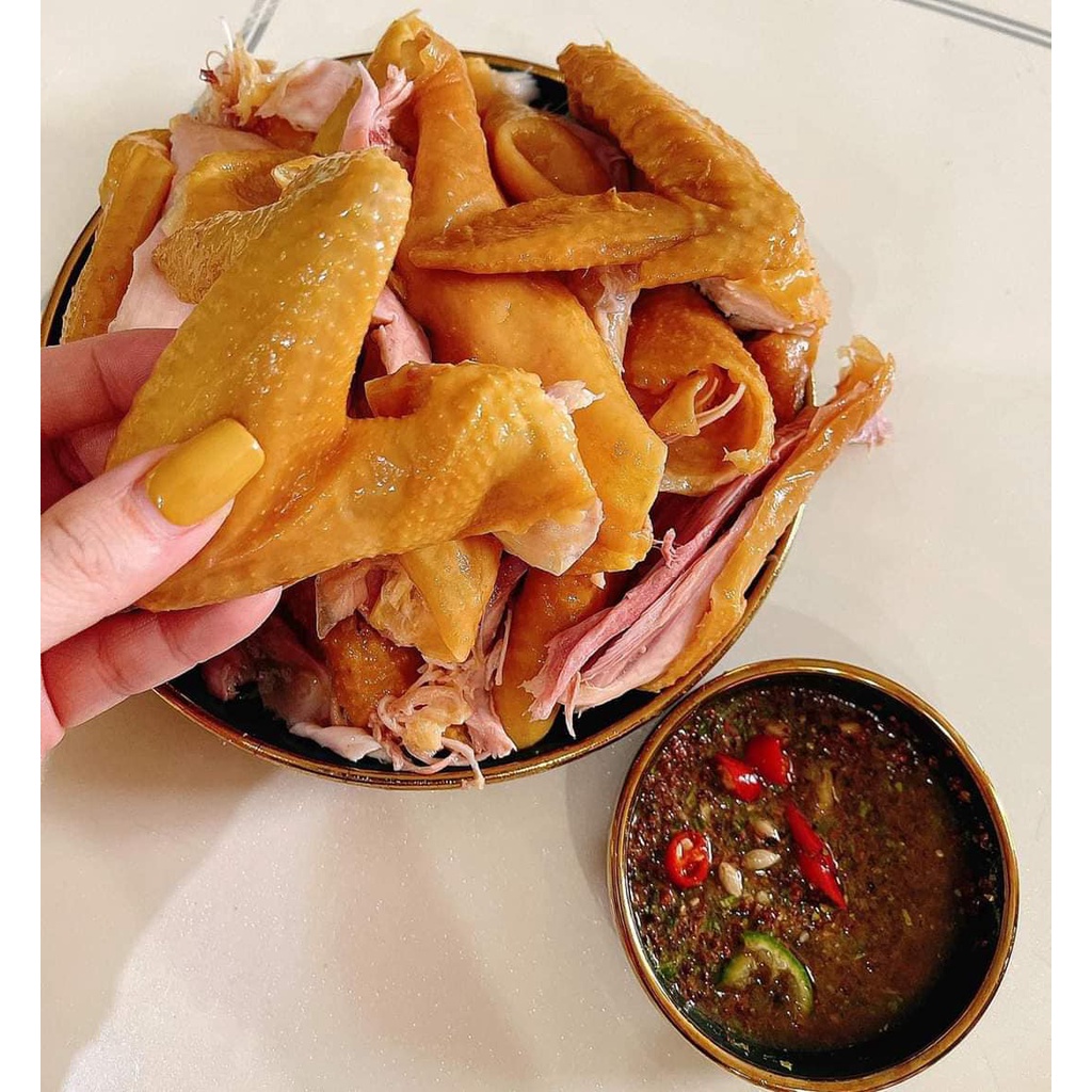 Gà ri ủ muối hoa tiêu nguyên con/gà hun khói dai ngon đậm đà kèm nước chấm/ tiện lợi bữa nhậu, ăn liền, Now ship Hà Nội