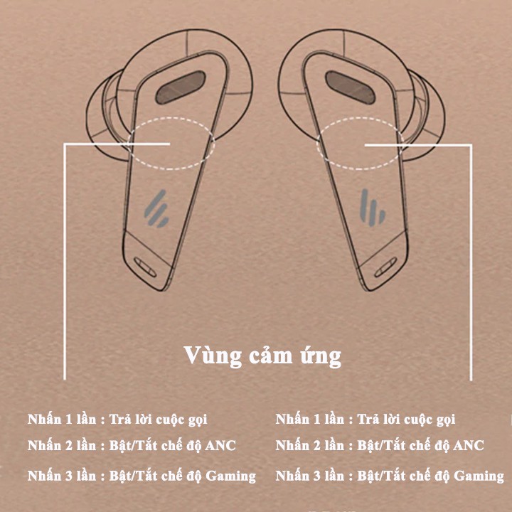 [Mã ELTECHZONE giảm 6% đơn 500K] Tai nghe bluetooth cao cấp Edifier TWS NB2 - Chống ồn chủ động ANC