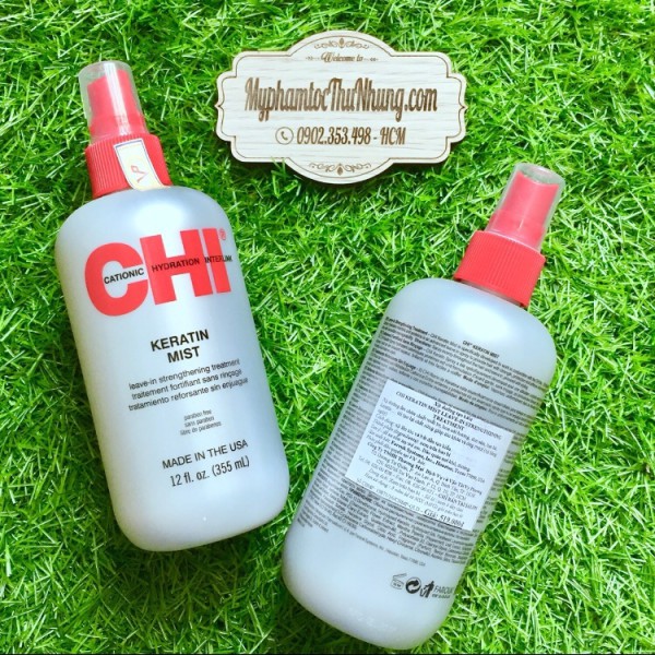 XỊT DƯỠNG ẨM CHI KERATIN MIST LEAVE IN STRANGTHENING TREATMENT 355ML