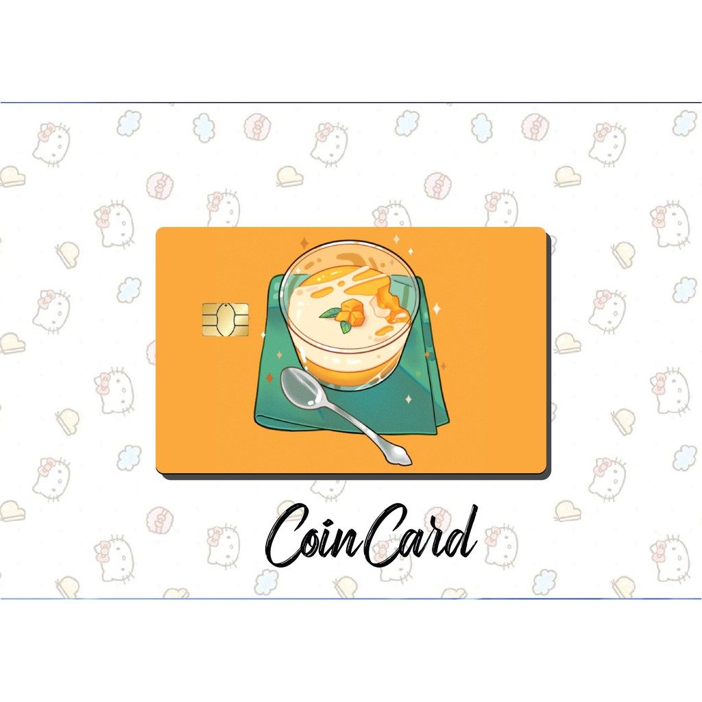 &quot;YUMMY CARD&quot;( ️ Decal dán Thẻ ATM, debit, thẻ từ, thẻ chung cư, bảo vệ thẻ) |COINCARD