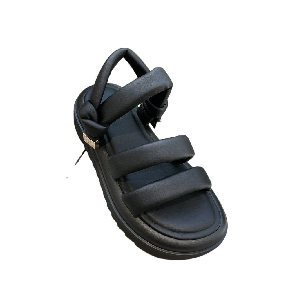 Giày Sandal Đế Dày Tăng Chiều Cao Phong Cách Pháp Thiết Kế Mới Thời Trang Mùa Hè Cho Nữ