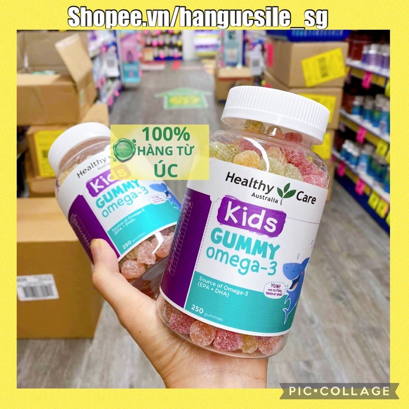 Kẹo Gummy Omega 3 Healthy Care 250 Viên Úc