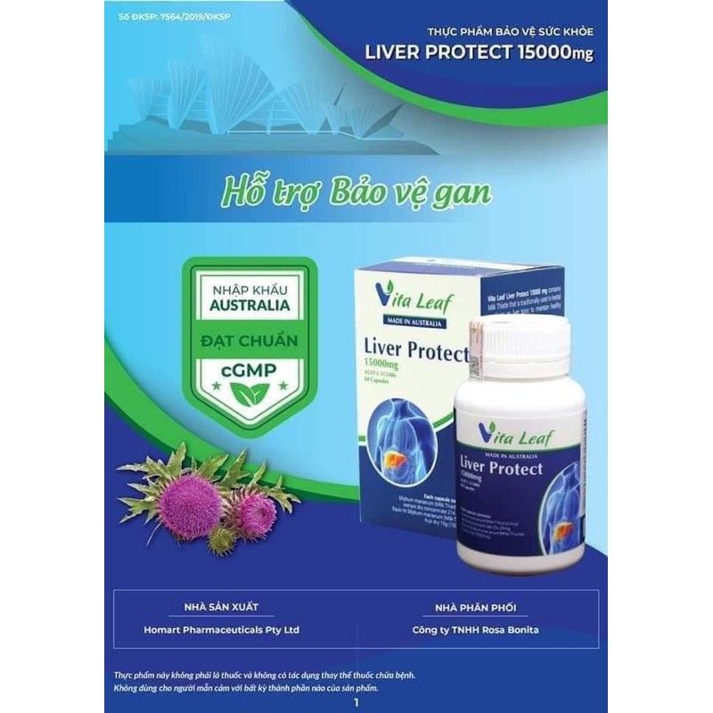 Giải độc gan, bảo vệ lá gan, Liver protect - Bảo vệ gan - hỗ trợ tăng cường chức năng gan.