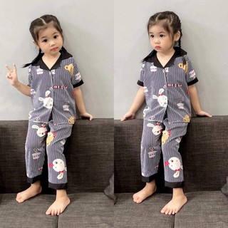 Bộ Pijama ngắn tay bé gái 9-22kg