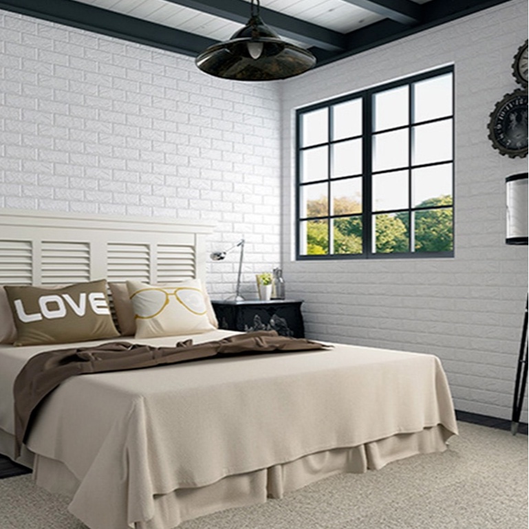 Giấy dán tường 3D trang trí nội thất đơn giản đẹp mắt