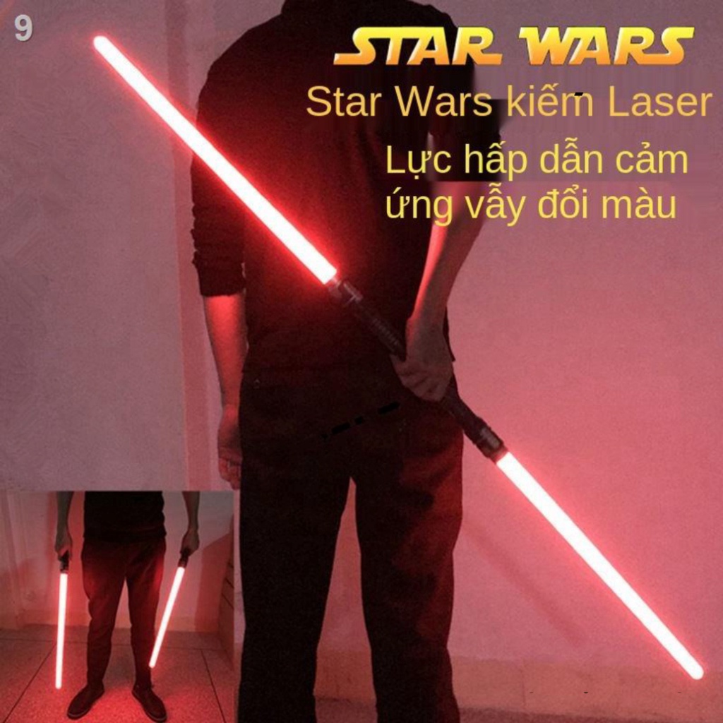 ▣﹊○Douyin Star Wars lightsaber thanh kiếm laze chéo kính thiên văn phát sáng trẻ em nhấp nháy đồ chơi