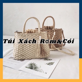 [SIÊU ĐẸP] Túi Xách Rơm&Cói  Đan Tay Nữ Kèm Dây Đeo Chéo Thời Trang Retro TN501  – Video Thật