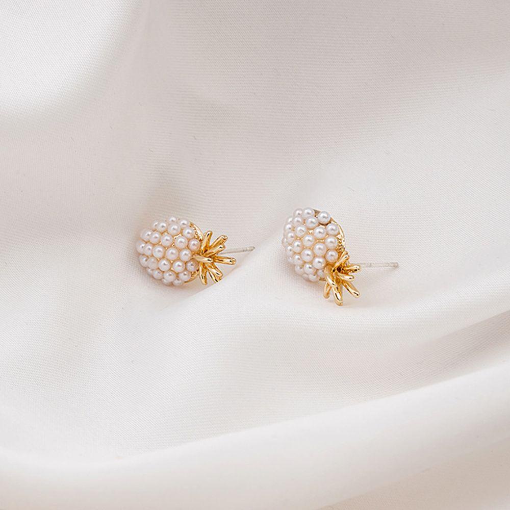 Bông Tai Hình Quả Dứa BACK2LIFE Thời Trang Vintage Thanh Lịch Cho Nữ