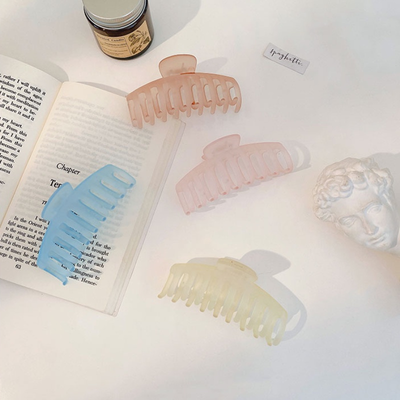 Kẹp tóc bằng resin acrylic đơn giản phong cách thời trang Hàn Quốc