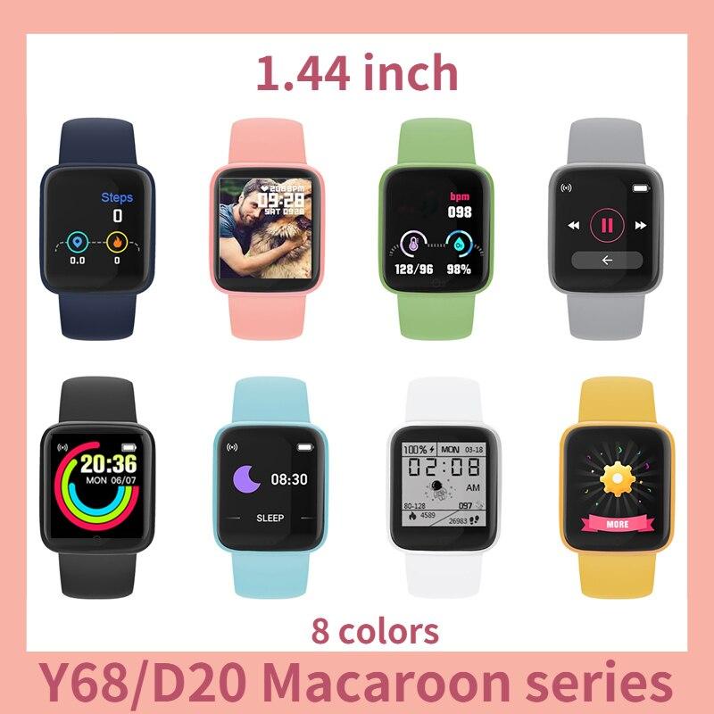 [MT] 1.44" Smartwatch Macaron Colors Sport Smart Watch Blood Pressure Fitness Tracker Heart Rate Monitor