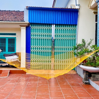 Vó kéo cá lưới đánh cá loại mau cạnh 3m mắt mau 0,75 phân
