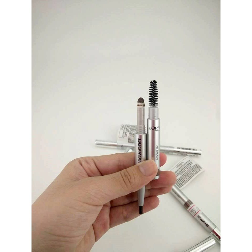 Chì kẻ mày của họ L'Oreal Super liner Brow Designer Pro 0.2g - Sôcôla - Xám Tro - Nâu Nhạt | BigBuy360 - bigbuy360.vn