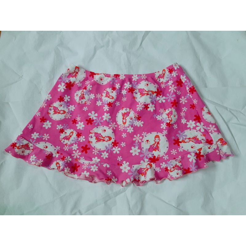 Áo ren lưới cột dây sexy và chân váy bơi 2hand