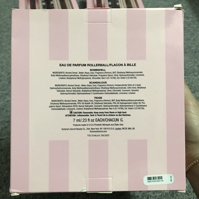 💥 Gift set nước hoa nữ Victoria’s Secret Rollerball - Bill US