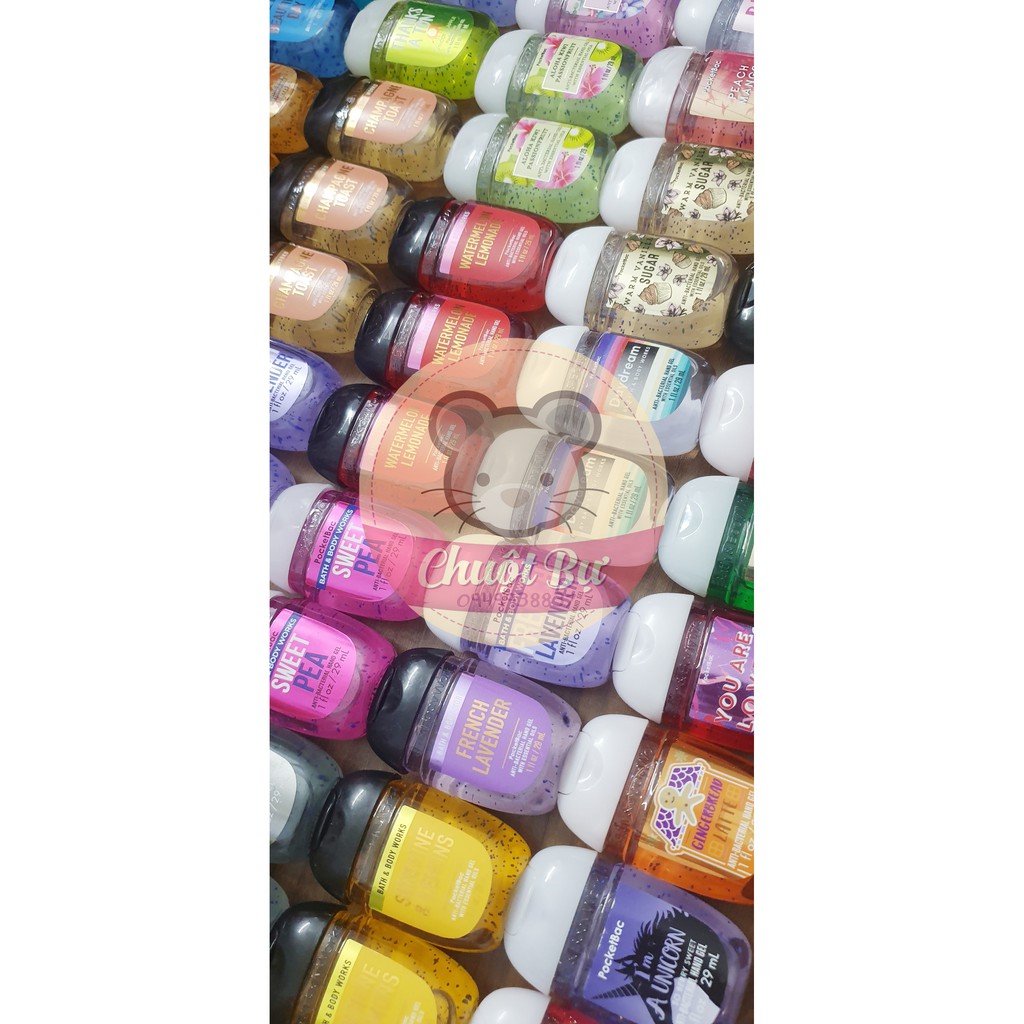 [𝐒Ẵ𝐍] 𝐆𝐞𝐥 𝐫ử𝐚 𝐭𝐚𝐲 𝐤𝐡ô bath & body works 💯 sạch khuẩn, chiết xuất nước hoa, thơm dai, chai mini 29ml | BigBuy360 - bigbuy360.vn
