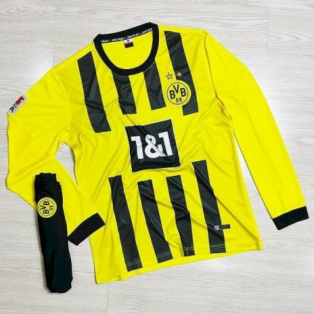 Bộ dormunt vàng dài tay hàng việt nam cao cấp mùa giải 2022-2023 Giống thi đấu